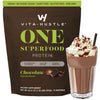 VitaHustle ONE Meal Replacement Shake - Plant Based Protein Powder, Vegan, Chocolate Flavor, 24.41 Ounce
