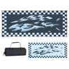 Stylish Camping Hc1 Black/Flag 8' X 20' Checkered Mat