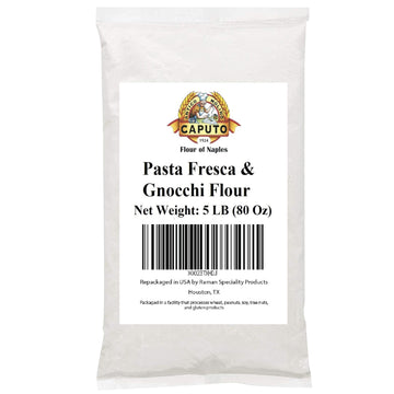 00 Antimo Caputo Pasta & Gnocchi Flour 5 Lb Repack- Italian Double Zero Grain Type - Extracted Wheat Blend - All Natural For Pasta Fresca Dough (5Lb Repack)