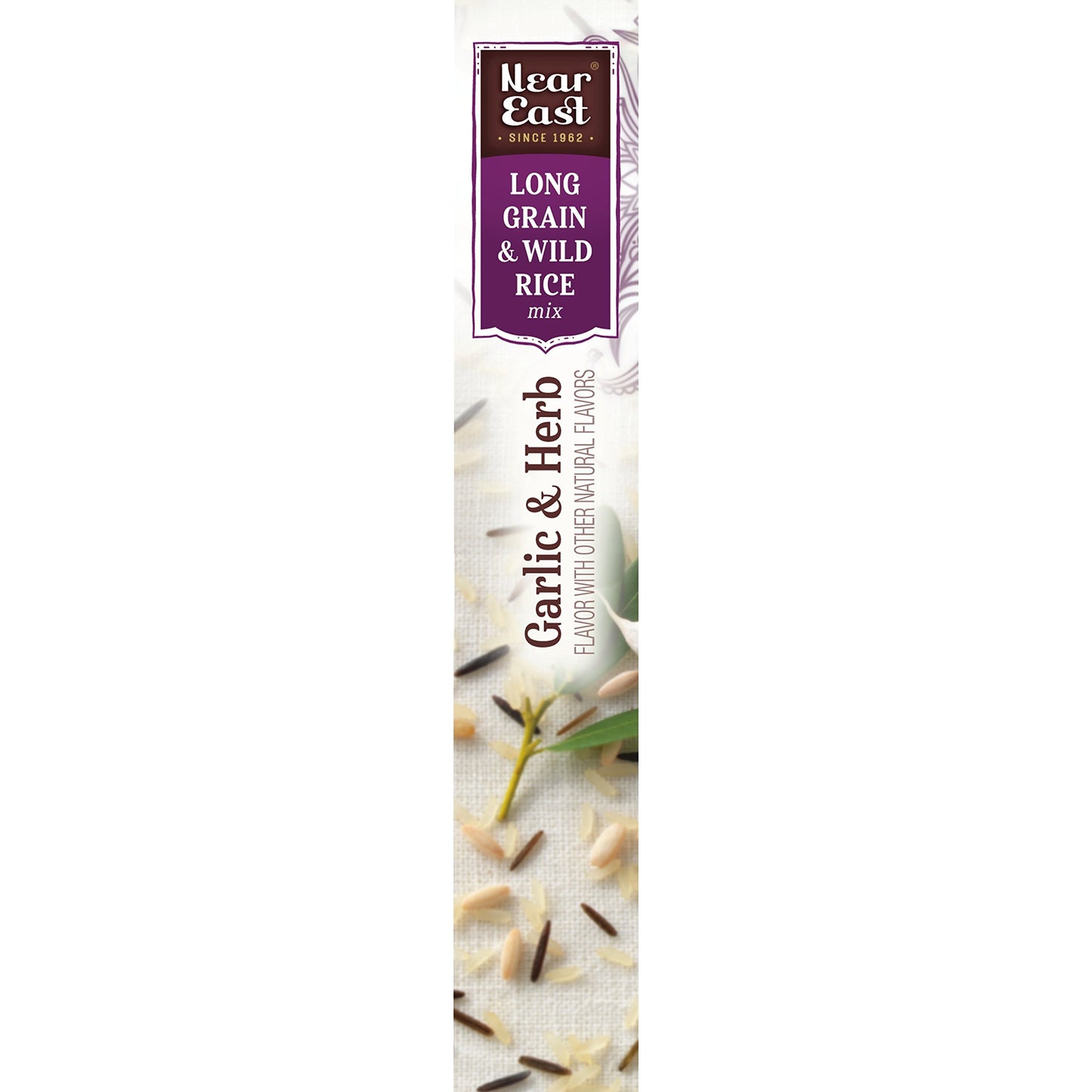 Near East Long Grain & Wild Rice Mix, Garlic & Herb, 5.9oz Box