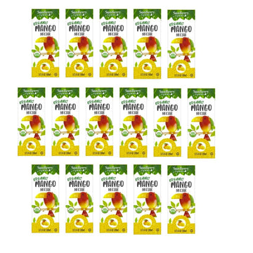 Sunbery Organic Mango Nectar, 6.75 fl oz Juice Boxes, Pack of 16