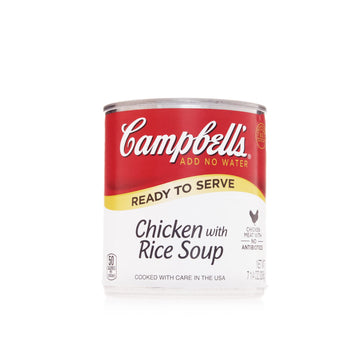 Campbell'S Classic Ready To Serve Chicken With Rice Soup, 7.25 Oz, 24 Count