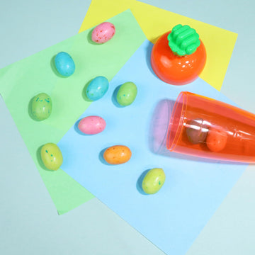 Sweetzo Easter Bubblegum Carrots, Festive Egg Shaped Chewing Gum With Bunny Stickers, Basket Stuffer Gifts - 2 Ounces (Pack Of 3