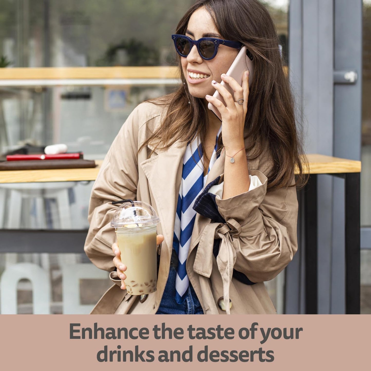 Fanale Agar Crystal Tapioca Boba Jelly Ball For Milk Tea Coffee Shaved Ice Topping (4.4 Lbs X 6 Bags/Case)