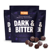 Tcho Dark & Bitter 100% Unsweetened Dark Chocolate Baking Couvertures (3 Bag) | Organic & Fair Trade Certified | Non Gmo, Non-Da