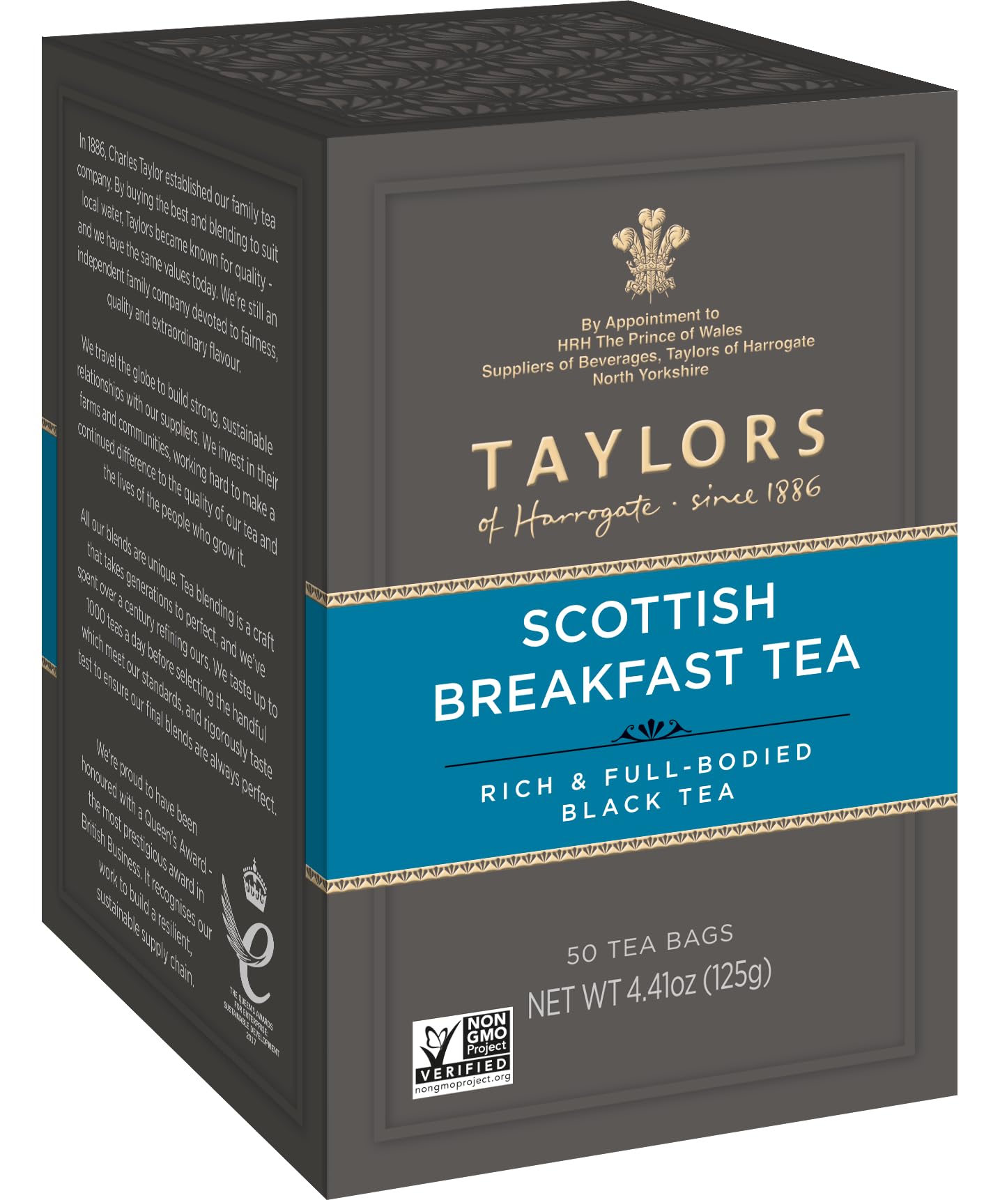 Taylors Of Harrogate Scottish Breakfast, 50 Teabags (Pack Of 6)