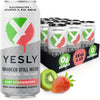 Yesly Functional Water, Kiwi Strawberry, Naturally Flavored, 16 Fl Oz Cans, Pack of 12, Zero Sugar, No Artificial Sweeteners