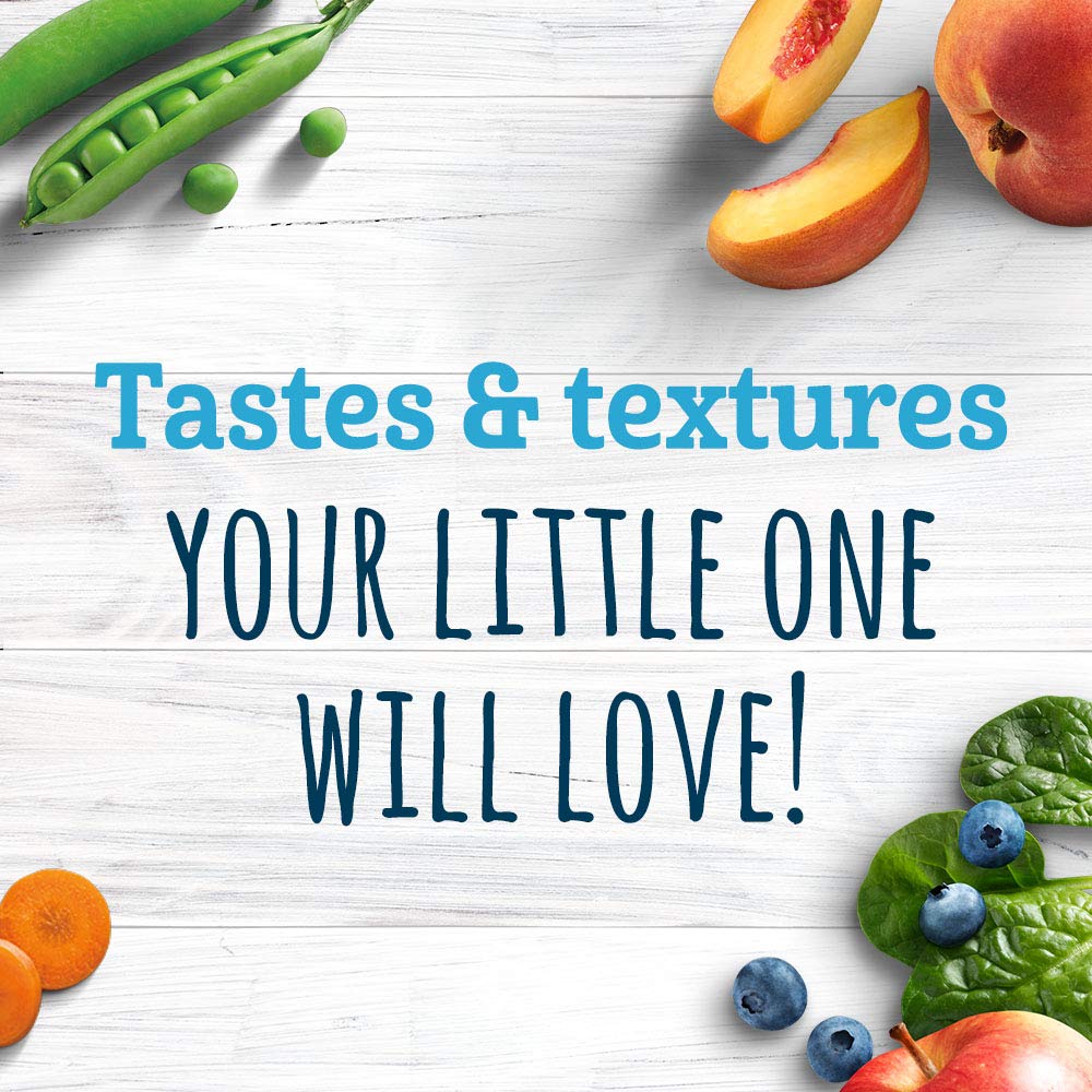 Gerber Green Bean & Carrot Puree Baby Food Bundle (8 Pack)