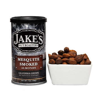 Jakes Nut Roasters Flavored Almonds Gift Box - 4 Pack (Blue Cheese, Bloody Mary, Buffalo, Barbecue) - 7 Ounce