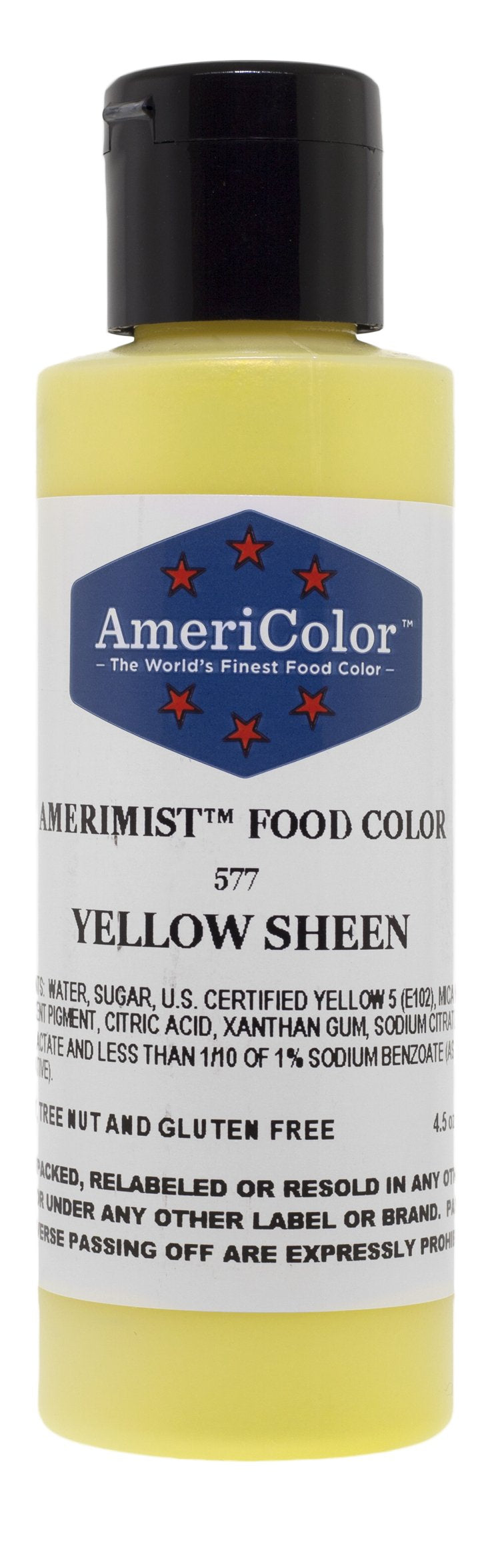 Americolor Amerimist Airbrush Color 4.5 Ounce, Yellow Pearl Sheen