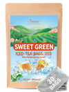 Teelux Sweet Iced Tea Bags, Green Tea Blended With Natural Sweet Tea, Quart-Sized Refreshing Iced Green Tea, Zero Sugar, 30 Coun