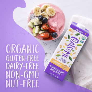 Oatsome Organic Oat Milk, 1-Liter Carton, Regular, 33.8 Fl Oz (Pack of 1)