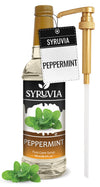 Syruvia Peppermint Syrup - Peppermint Coffee Syrup Flavor, 25.4 fl oz, Kosher, Gluten Free, Perfect for Coffee, Drinks, Soda, De