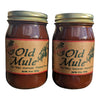 Old Mule BBQ Sauce - All-Natural, No HFCS - 2-Pack, 18 oz Jars - Batch from Blue Ridge Mountains of NC (Mountain Apple)