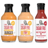 G Hughes Sugar Free Burger Sauces Variety Pack - Special Sauce For Burgers & Fries, Gluten Free Sauces, No Sugar - Burger Secret Sauce, Fancy Fry Special Sauce, & Ketchup (3 Pack)