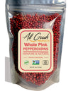 All Goods 4oz Pink Peppercorns From Malabar for Grinder Refill - Whole Pink Pepper Bulk, Fresh Peppers, Pimienta Negra Entera
