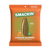 SMACKIN' - Jumbo Roasted Sunflower Seeds, No Salty Burn, American Made, Easy Pour & Seal - Cheddar Jalapeo, 4oz bag (12 Bags)