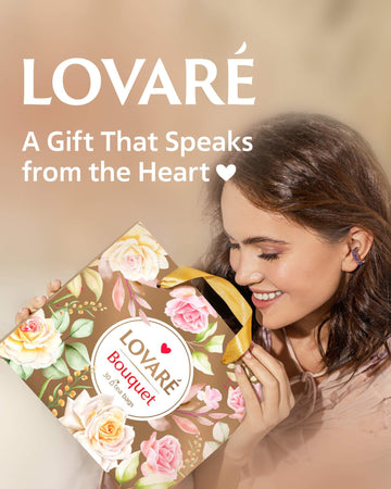 LOVARE Tea Bags Variety Pack - Assorted Black & Green Teas - 30 Bags - Gift Set for Tea Lovers