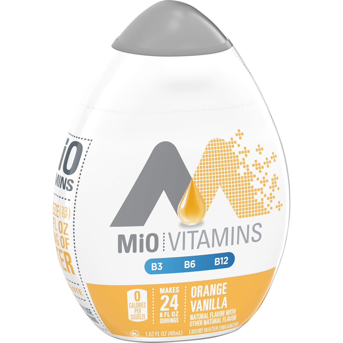MiO Liquid Water Enhancer Drink Mix, Orange Vanilla, 1.62 fl oz Bottles, Pack of 12, Model 10043000006563