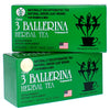 3 Ballerina Tea Dieters Extra Strength 18 Tea Bags, Drink, 36 Count, (Pack Of 2)