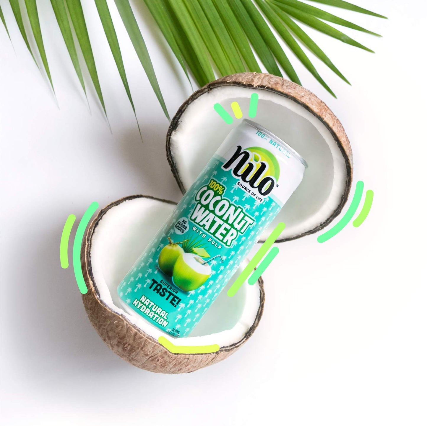NILO 100% Pure Coconut Water | Naturally Hydrating Electrolyte Drink | Smart Alternative to Coffee, Soda, and Sports Drinks (Pac