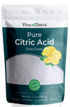 Viva Doria 100% Pure Citric Acid, Food Grade, Fine Grain, 2 Lb (907 G)