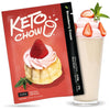 Keto Chow Strawberry Cream Keto Meal Replacement Shake Powder - 1.4 Ounce - Low Carb, Dairy Free, Protein Rich