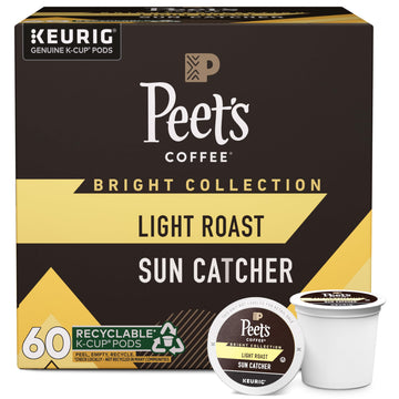 Peet'S Coffee, Light Roast K-Cup Coffee Pods For Keurig Coffee Machines - Sun Catcher, 60 Count (6 Boxes Of 10 K-Cup Pods)