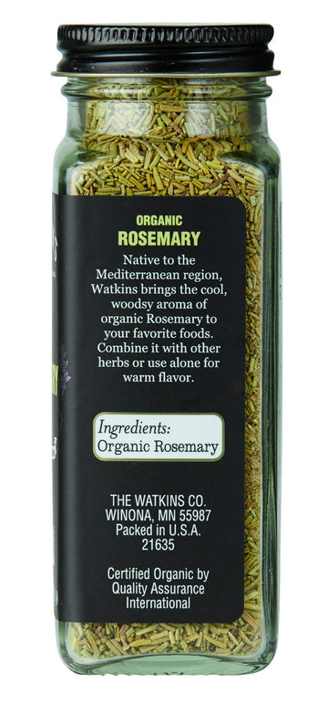 Watkins Organic Rosemary, Non-GMO, Kosher, 1.4 Ounce, 1-Pack, As Shown