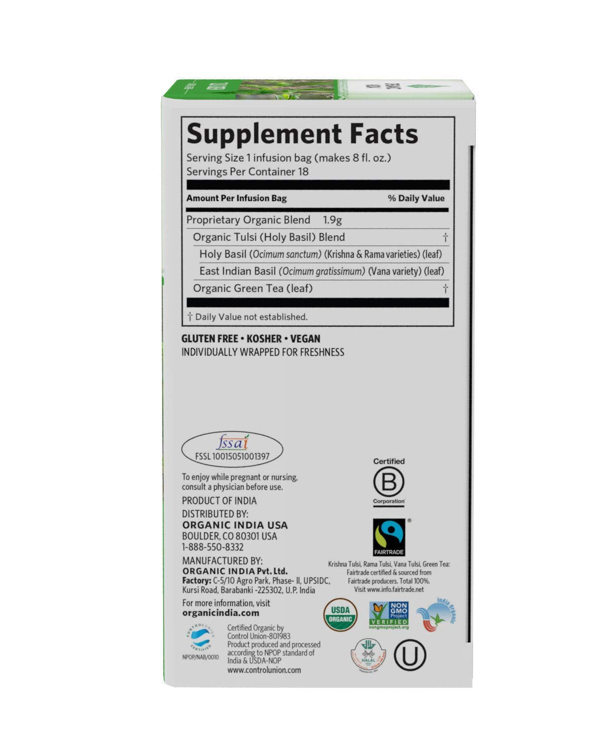 Organic India Energizing Tulsi Herbal Tea Favorites - Breakfast, Green, Moringa - Holy Basil, Adaptogen, Vegan, Usda Certified O