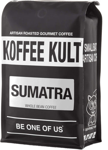 Koffee Kult Sumatra Coffee Beans Dark Roast - Indonesian Fresh Roasted Coffee Beans (Whole Bean, 12Oz)