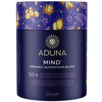 Aduna Organic Mind Superfood Blend | 100% Natural Stir-in Blend With 10+ Superfoods for Focus, Calm & Mental Clarity | Vegan Pow