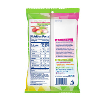 HI-CHEW Sweet & Sour Mix, Pack of 6 Bags, 3.17oz each - Watermelon Lemon Grapefruit | Unique Fun Soft & Chewy Candy, Immensely J