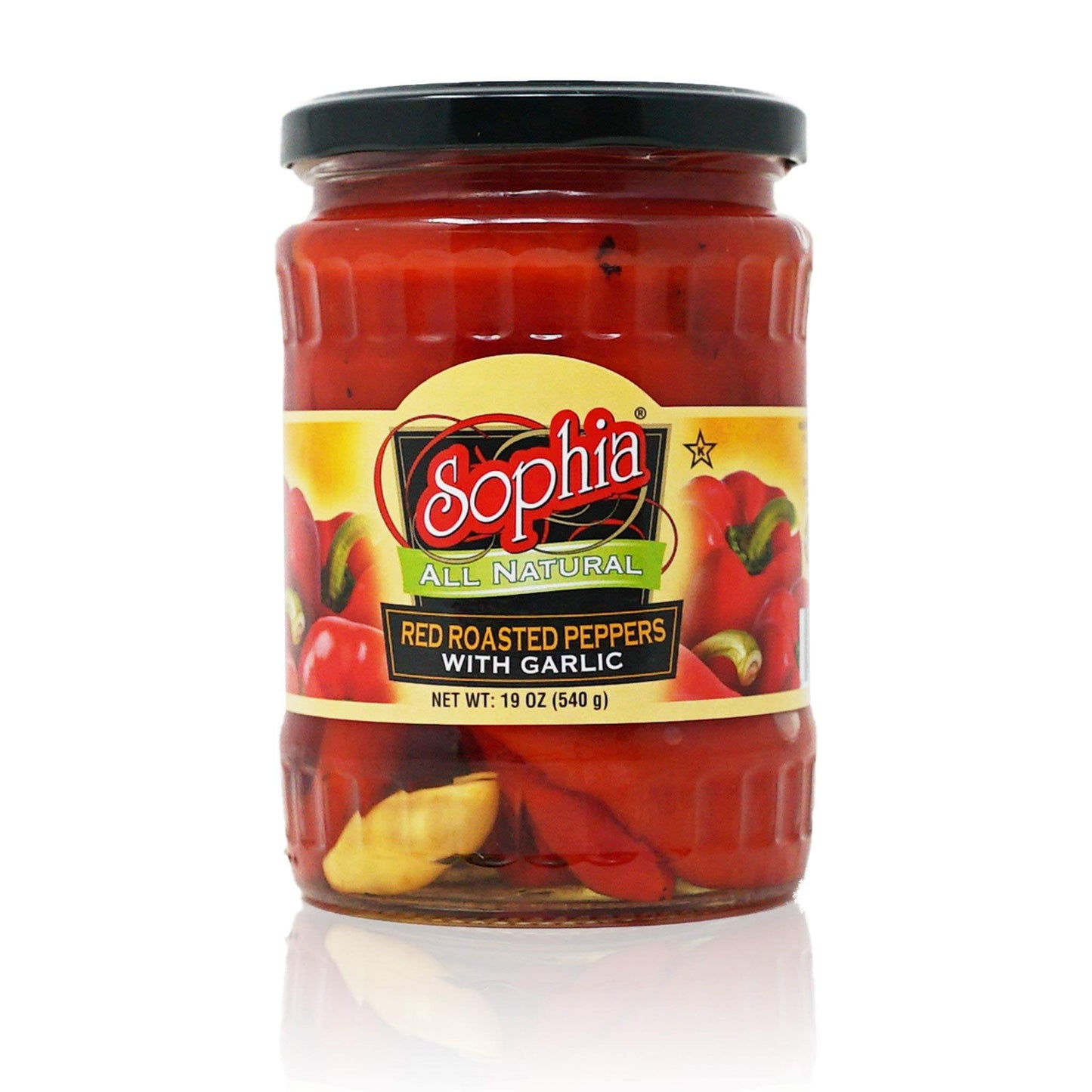 Sophia Peppers - Red Roasted with Garlic 19oz (4-pack)