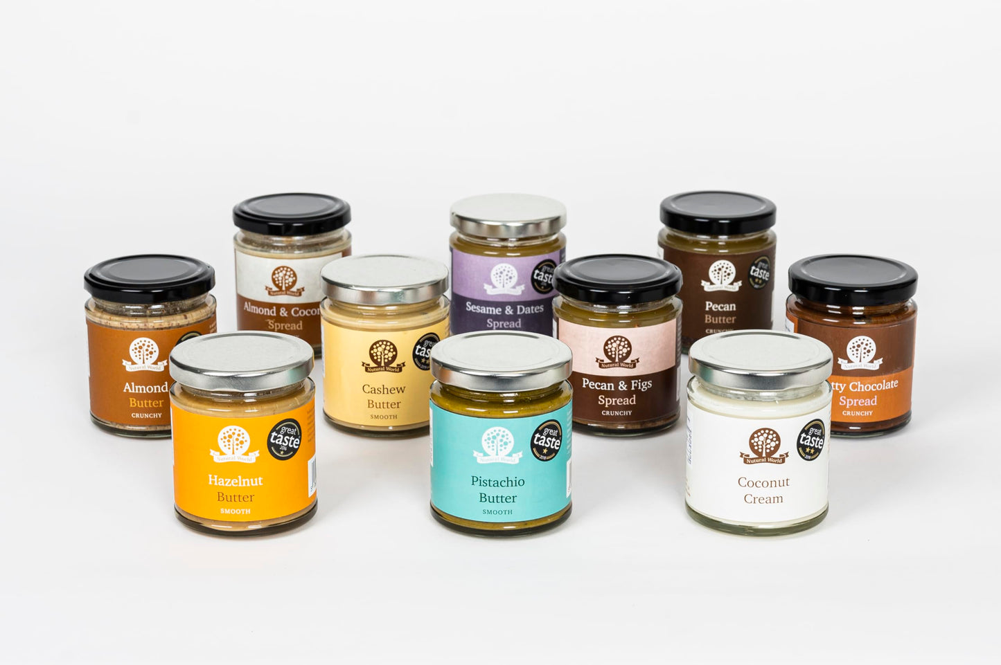 Nutural World - Smooth Hazelnut butter 6 Oz (170g) - 100% Pure/Single Ingredient - Great Taste Award winner