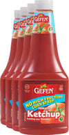 Gefen Fat Free Tomato Ketchup 28oz (4 Pack), All Natural | No High Fructose Corn Syrup | No Vinegar | Kosher for Passover