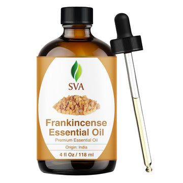 Sva Frankincense Essential Oil 4Oz (118 Ml) Boswellia Serrata Premium Essential Oil With Dropper For Diffuser, Aromatherapy, Hai