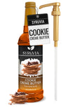 Syruvia Cookie Butter Coffee Syrup - 25.4 fl oz Premium Coffee Flavoring Syrup - Kosher Coffee Syrups, Gluten Free, No Coloring,