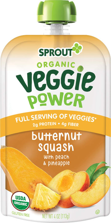 Sprout Organic Stage 4 Toddler Food Power Pak Pouches,6 Count (Pack Of 1)