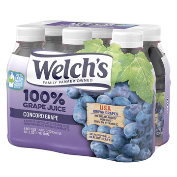 Welch'S 100% Grape Juice, 6-10 Oz. Cans (Pack Of 4)