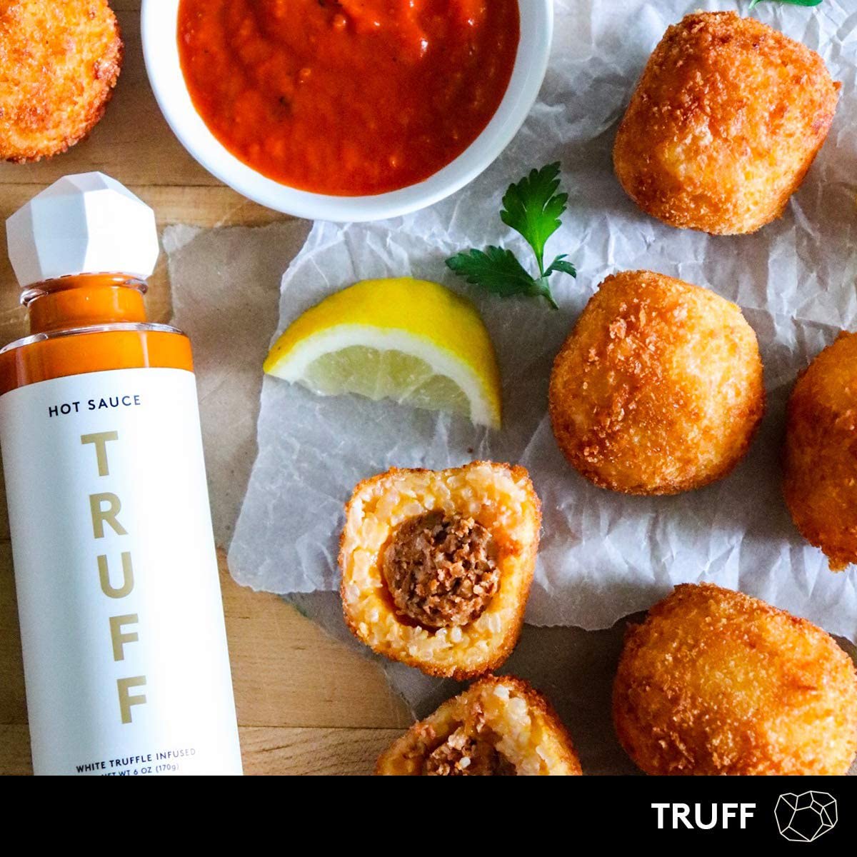 TRUFF White Truffle Hot Sauce, Gourmet Hot Sauce with Ripe Chili Peppers, Agave Nectar, White Truffle Oil and Coriander, a Limit