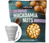 Kirkland Signature Dry Roasted Macadamia Nuts, 1.5 lbs. Item 1195303. Bundle with MORALZA Silicone Collapsible Cup 200ml - 2 Ite