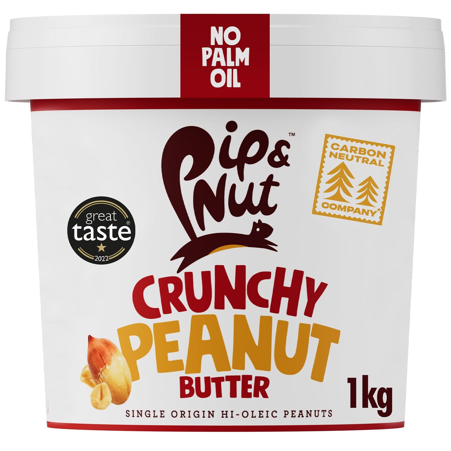 Pip & Nut Crunchy Peanut Butter, 1 Kg