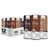 Slate High Protein Shake Variety Pack, Classic Chocolate, Dark Chocolate, Mocha Latte, 20g Protein, 11 oz (Pack of 12)