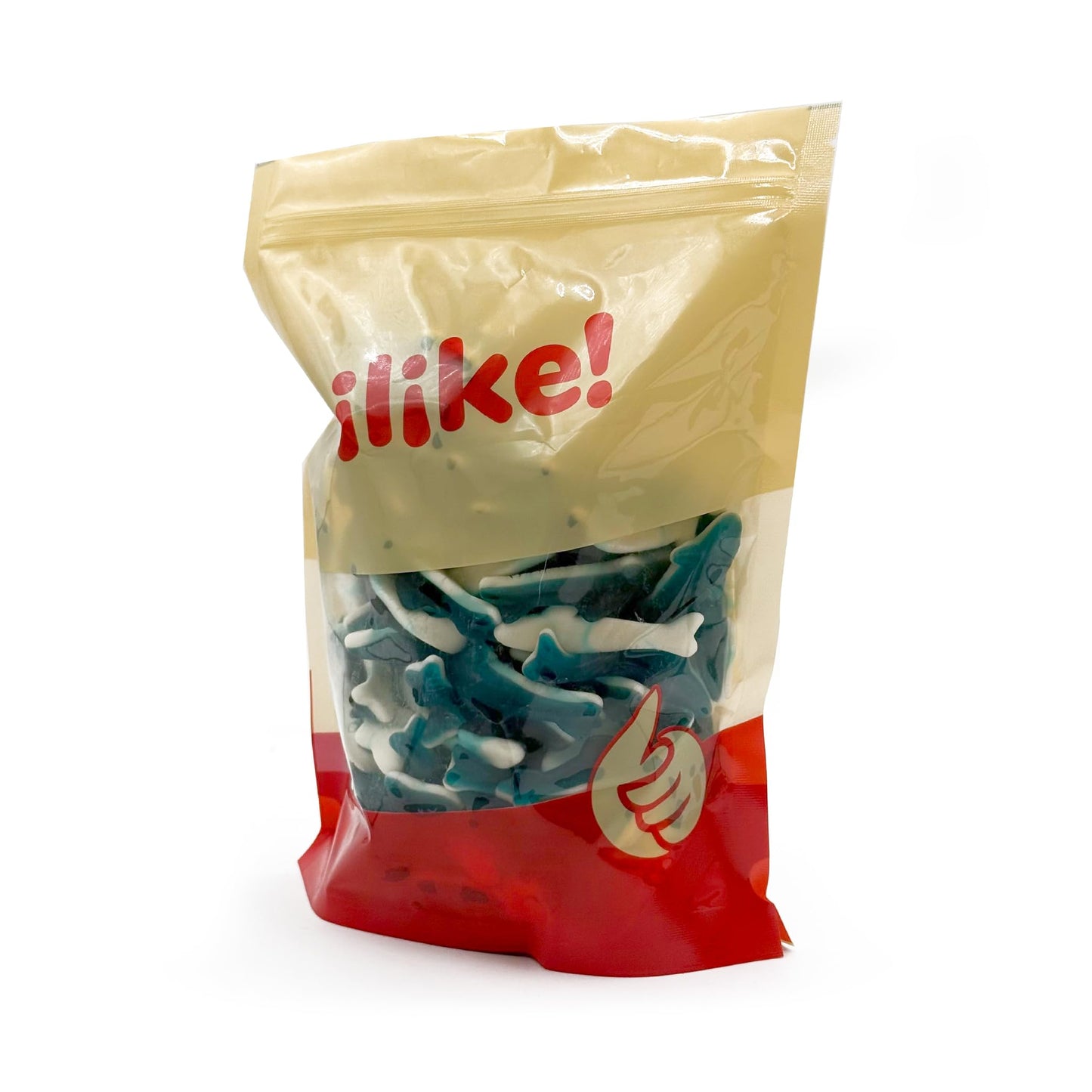 Blue Sharks Gummy Candy | 2 Pound Bag | Fruity Shark Gummies | Soft Chewy Gummy Fish for Parties Candy Buffets Themed Events | Blue Raspberry and Vanilla Flavors