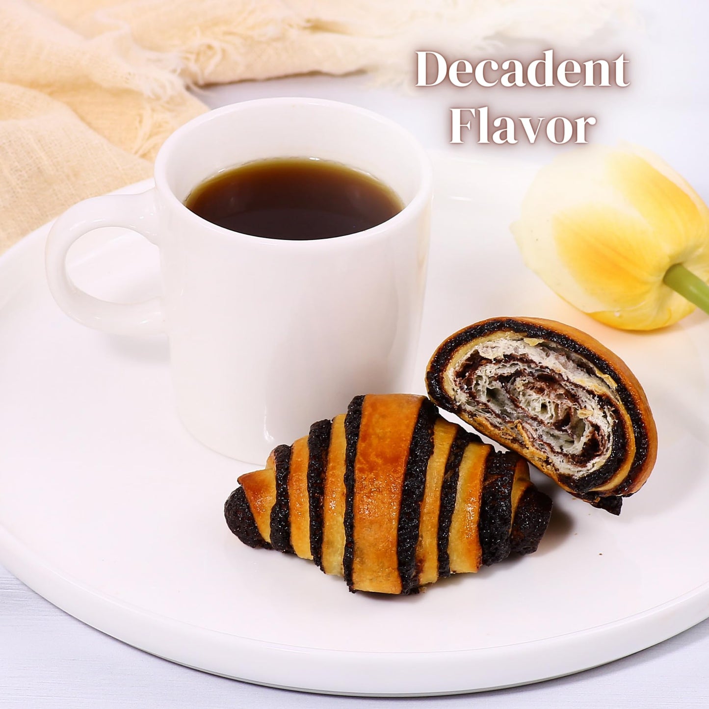 Rugelach Pastries | Chocolate Croissant | Chocolate Babka Bread | Breakfast Pastry | Coffee Snack| Kosher, Dairy & Nut Free | Ho