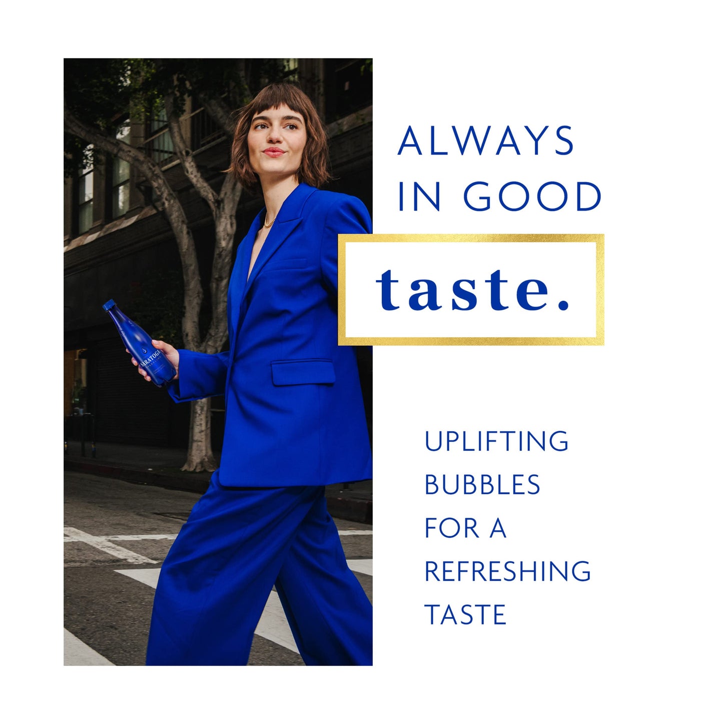 Saratoga Sparkling Spring Water, 16 Oz PET Bottles, 6-Pack - Refreshing Natural Mineral Water