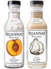 BRIANNAS Home Style Asiago Caesar & Poppy Seed Dressing Combo Pack, 12 Fl Oz Bottles, Gluten Free, 2 Pack