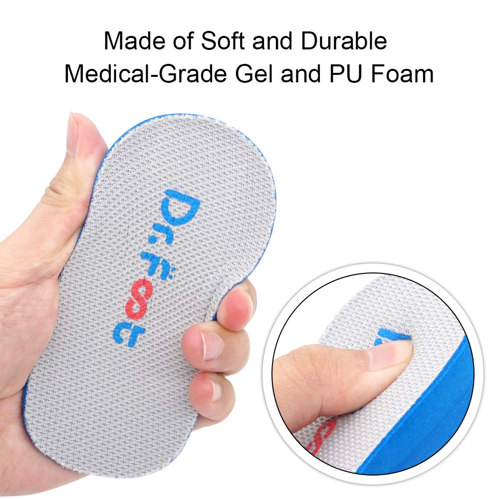 Dr. Foot'S Height Increase Inserts, Gel Heel Lift Insoles, Shoe Lifts Insoles For Leg Length Discrepancies (0.6'' Height)