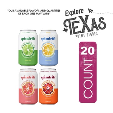 Spindrift Citrus Collection 20- Pack Of Sparkling Water & Real Squeezed Fruit 12 Fl Oz Can